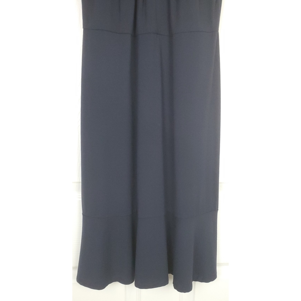 NWT Karl lagerfeld navy ruffle sleeveless dress - Picture 3 of 12